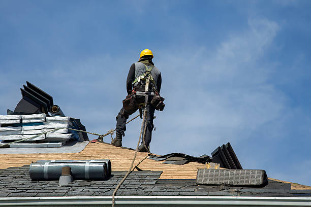 Professional Gutter Installation technician working in Montgomeryville, PA